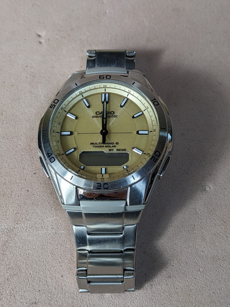 1円 CASIO カシオ タフソーラー WVA-M640 現(xiàn)狀品