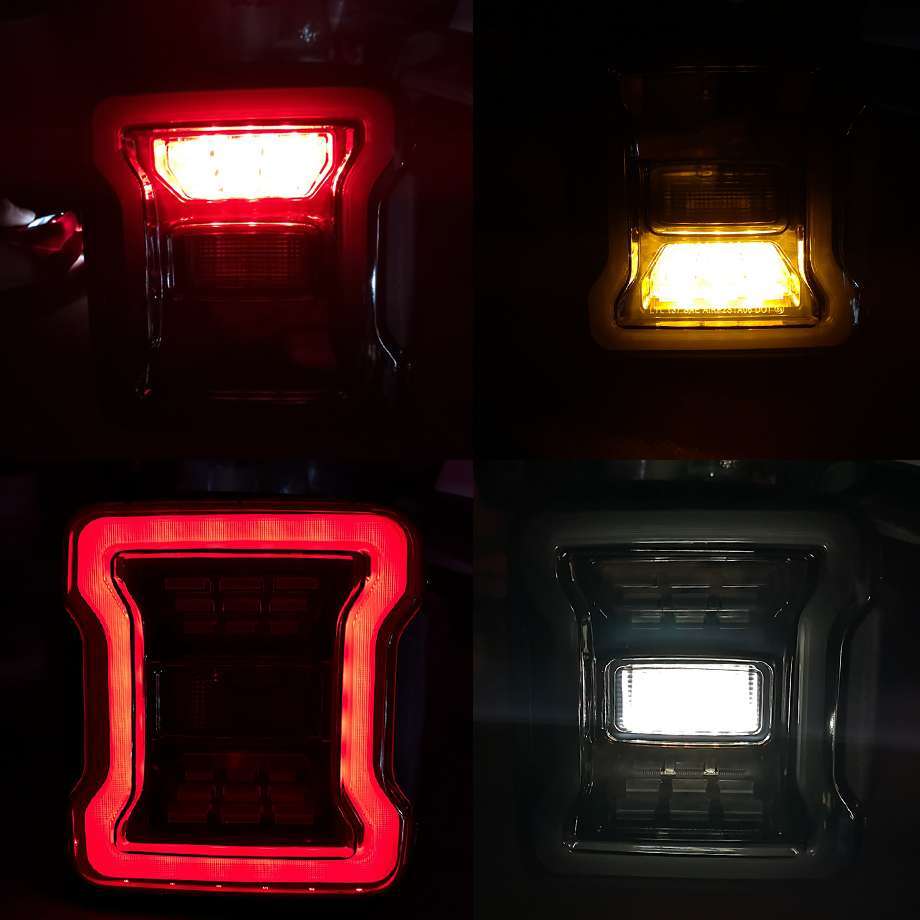 18y- ジープ ラングラー JL | LEDテールランプ スモーク アンバーシグナル ホワイトバックランプ