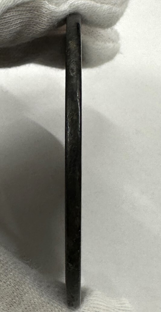 古銭 文久貨泉 当百 重量約55.12g×1枚 文久貨泉 半百 重量約46.43g×1枚 計2枚_画像6