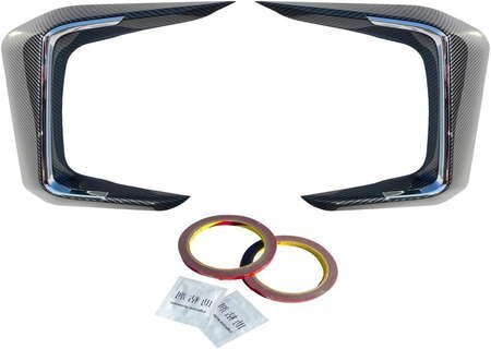 RAV4 50系 フロントコーナーカバー フォグランプカバー フォグガーニッシュ フロントフォグランプカーボン