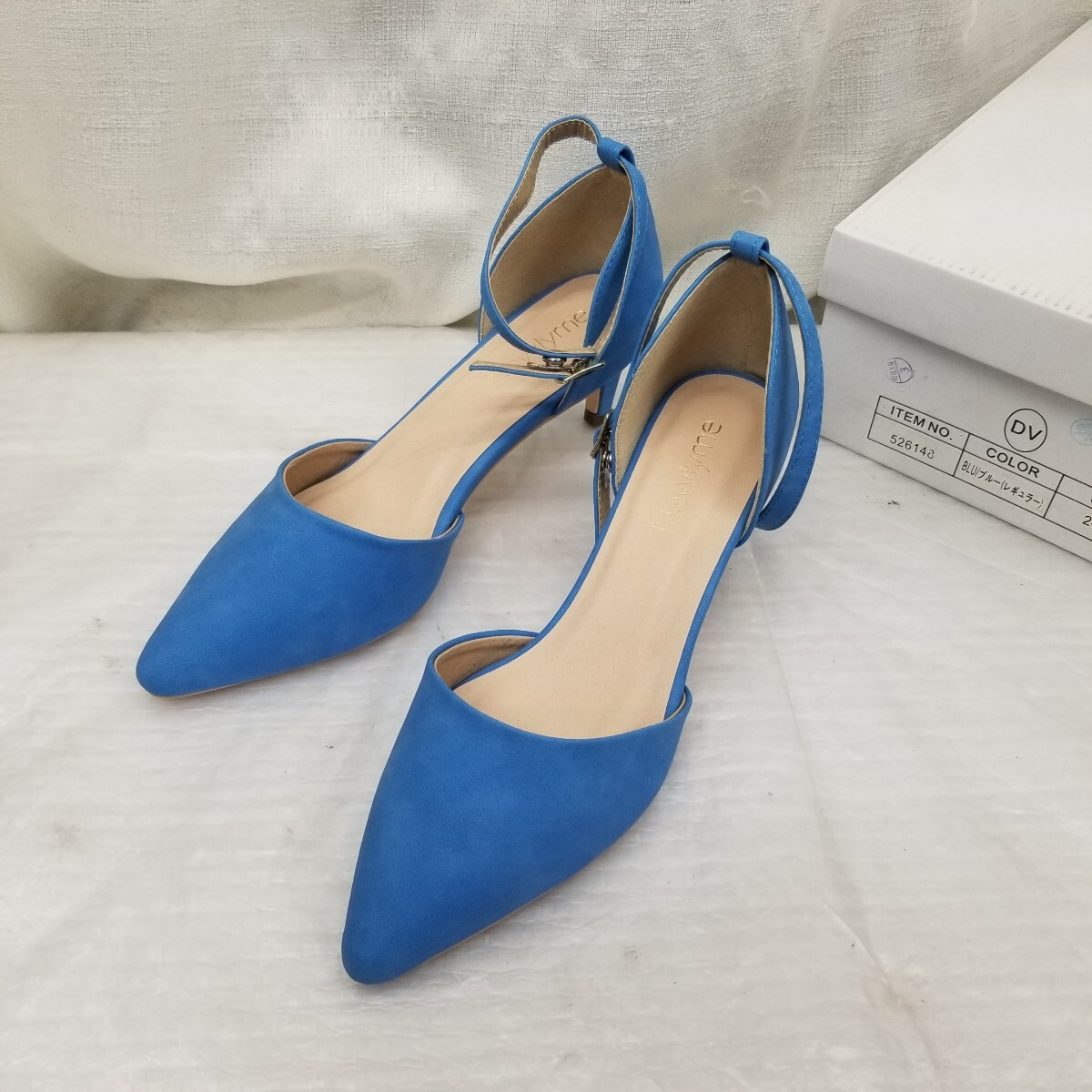 3836 24.0cm ヒール6cm レギュラー newlyme 夢展望  ニューリーミー パンプス526148_画像1