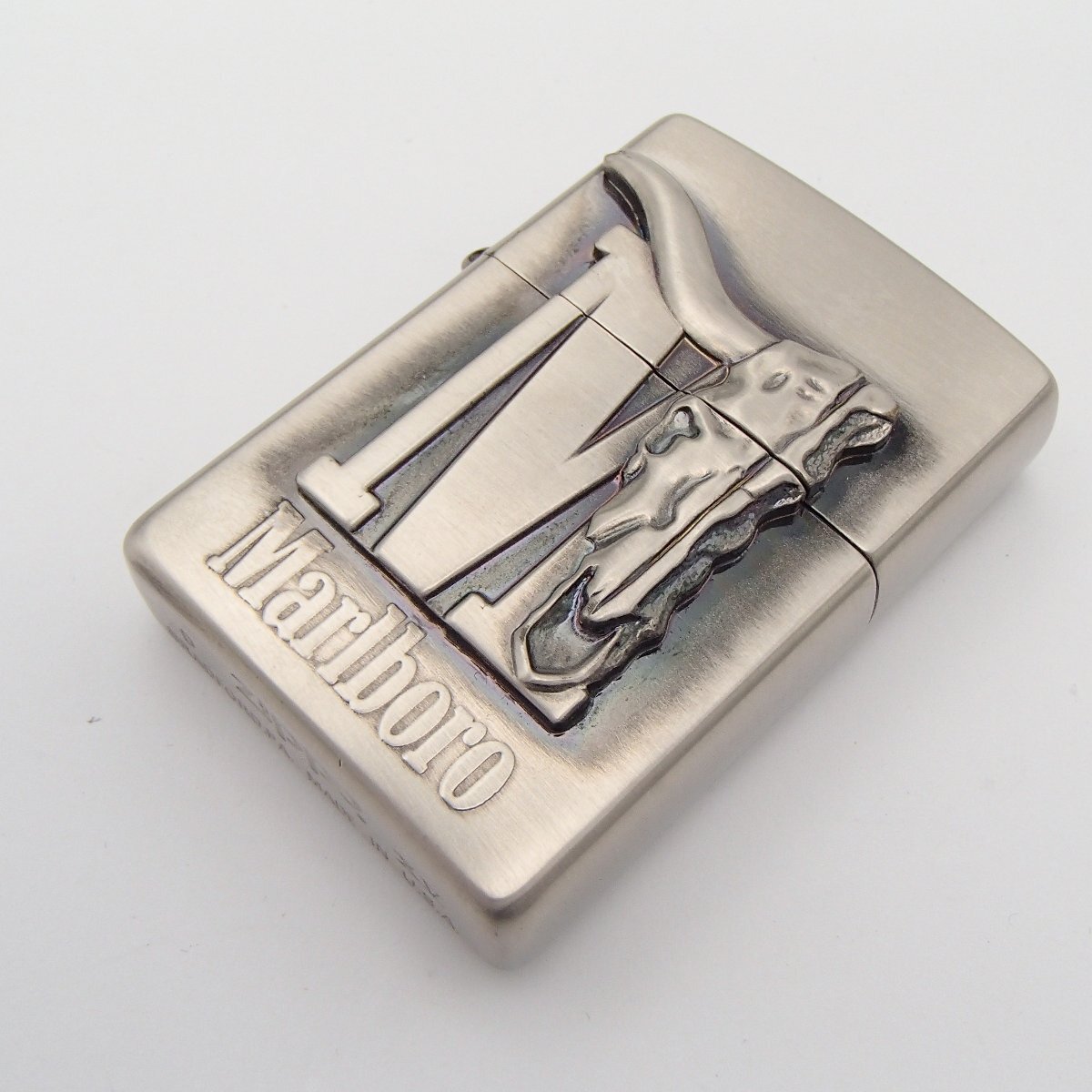 ★ZIPPO ジッポ /ミディアム 水牛柄 /ライター 著火未確認 喫煙グッズ 箱 マルボロ★TI