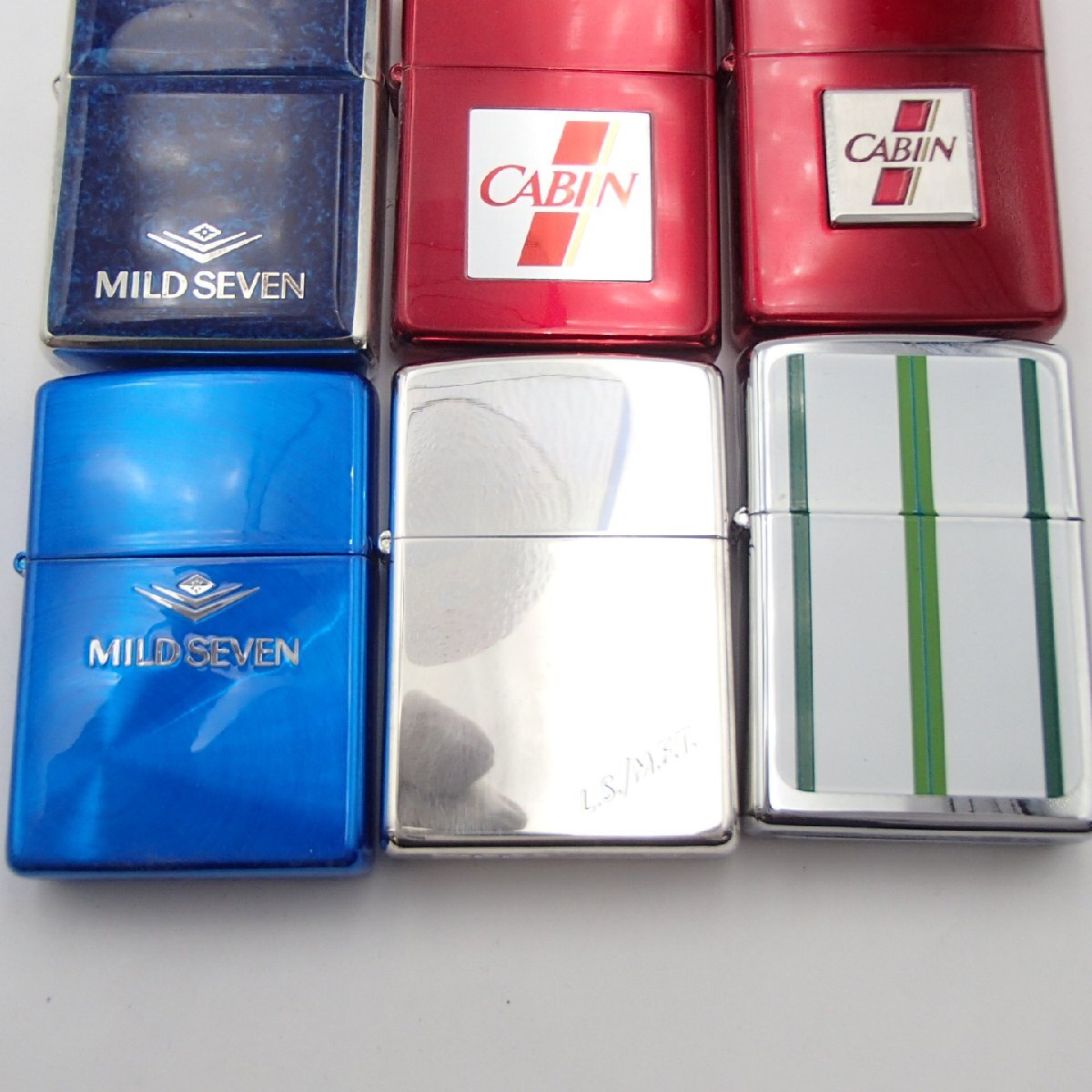 ☆Zippo ジッポ MILD SEVEN マイルドセブン CABIN キャビン LUCKY STRIKE ラッキーストライク 他 まとめ / ライター 喫煙具 著火未確認(rèn)☆TI