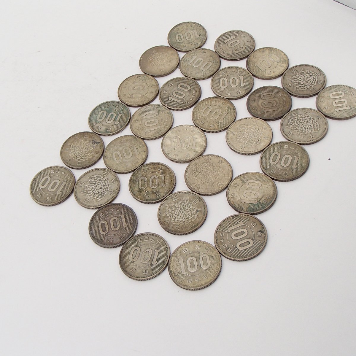 ☆古銭 100円銀貨 まとめ /稲穂 /約143.3g/ 古銭まとめ 昭和