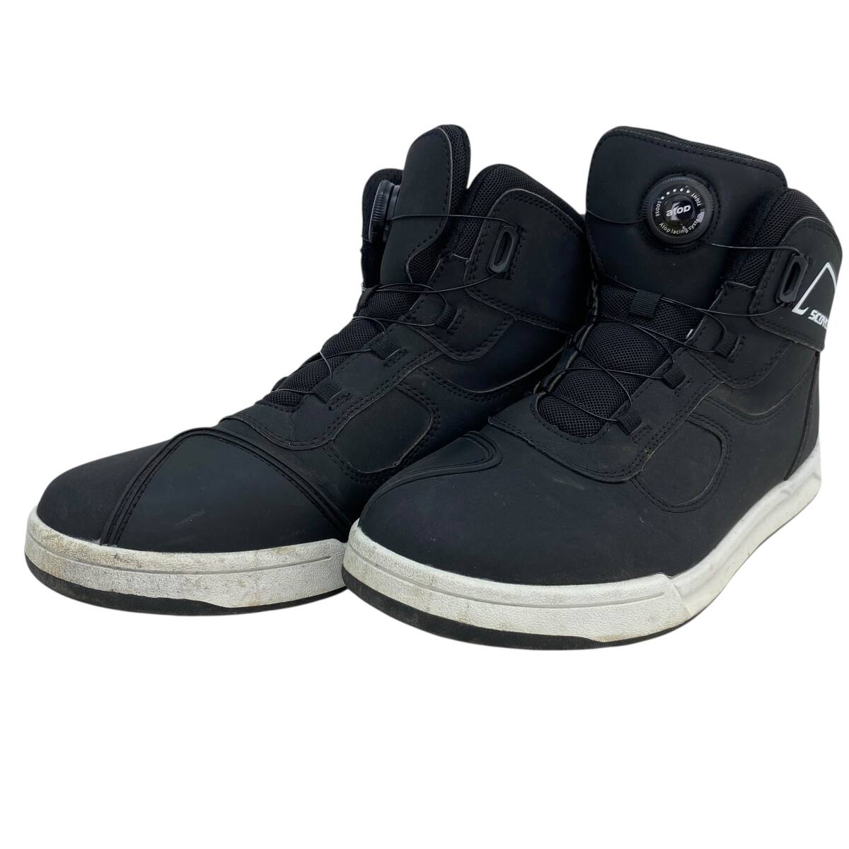 【美品】 SCOYCO　スコイコ ライディングシューズ 黒系 ブラック系 MT074 27.0㎝ 18663-80
