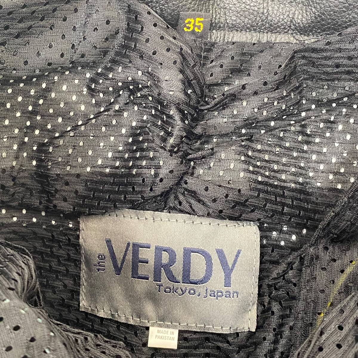 【未使用品】 the VERDY ザベルディ レザー ライディングパンツ 黒系 ブラック系 サイズ35 18382-100