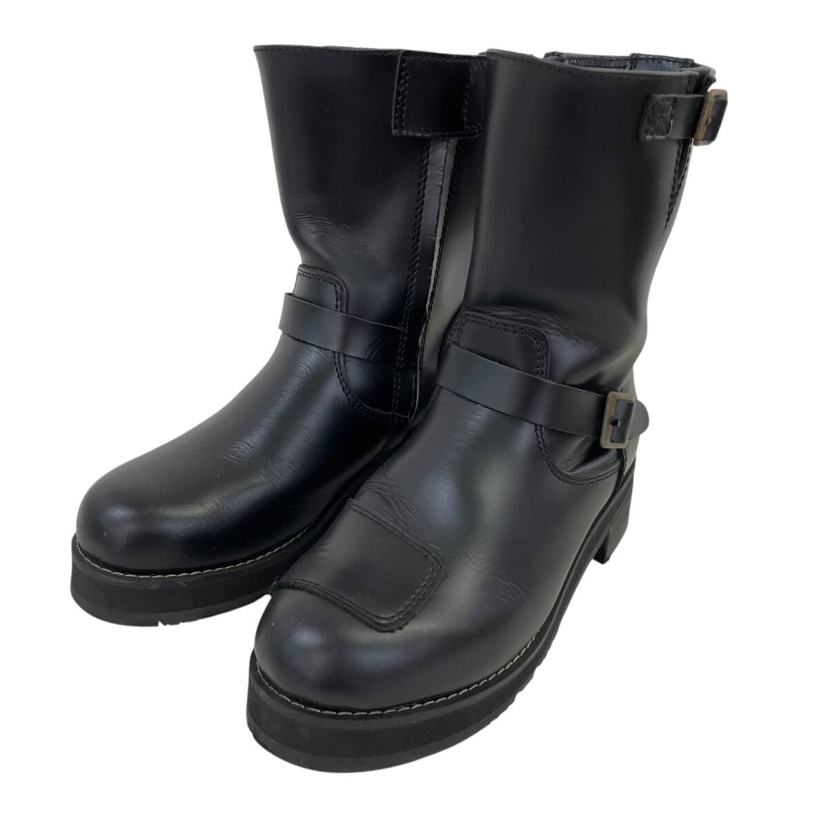 【美品】 WILDWING ワイルドウィング WWM-0006 イーグル 厚底ブーツ 黒系 ブラック系 24.5㎝ 19153-100