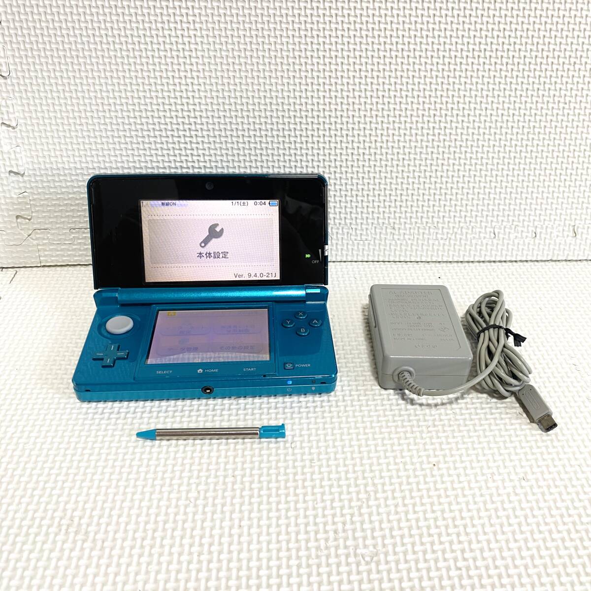 流行り の ブランド - 2024年おすすめのアイテム満載 1円☆ Nintendo 3DS アクアブルー ACアダプタ タッチペン 付き ニンテンドー3DS本体