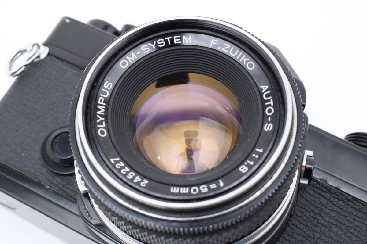 【美品 単焦點(diǎn)セット】OLYMPUS OM-1ブラック/F.ZUIKO AUTO-S 50mm 1.8 1728