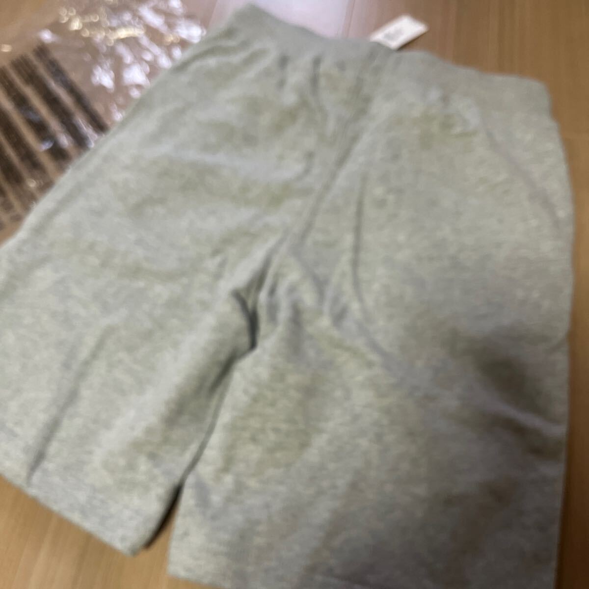新品160GAPギャップスウェット ハーフパンツ ショートパンツ グレー綿コットンウエストゴムユニクロ部屋著回し移動教室旅行