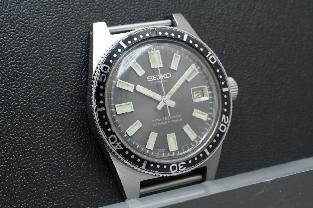 希少/難あり SEIKO 1st DIVER Ref:6217-8001 フェイスのみ セイコー ファーストダイバー デイト 自動(dòng)巻き メンズ 腕時(shí)計(jì) ■33219