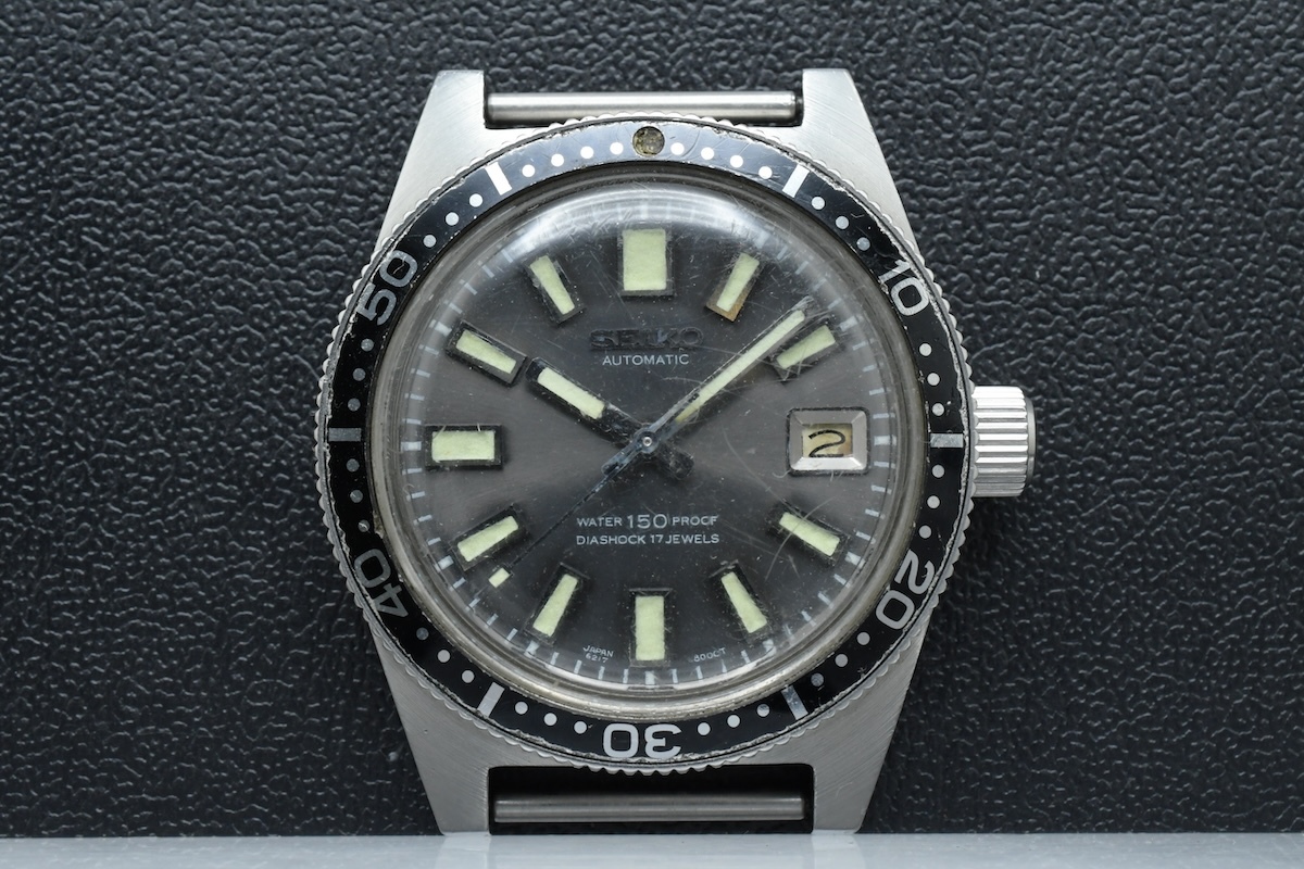 希少/難あり SEIKO 1st DIVER Ref:6217-8001 フェイスのみ セイコー ファーストダイバー デイト 自動(dòng)巻き メンズ 腕時(shí)計(jì) ■33219