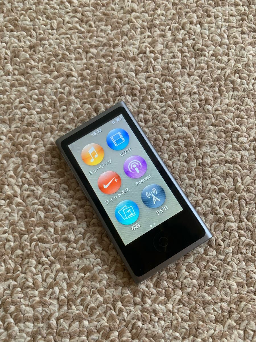 ◎動作確認済 iPod nano 第7世代 スペースグレイ Bluetooth 美品 iPod nano アイポッド ナノ 第7世代 スペースグレイ