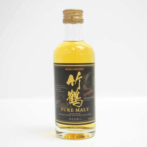 1円~NIKKA（ニッカ）竹鶴 ピュアモルト 黒ラベル ミニチュア