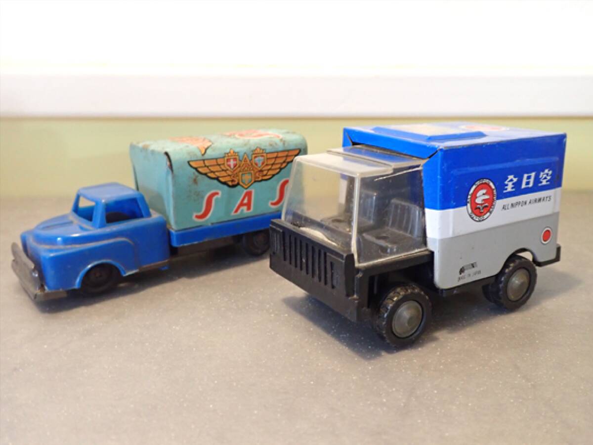 * подлинная вещь * Vintage жестяная пластина машина 2 шт. [ все день пустой,SAS]MADE IN JAPAN 60*s Showa Retro 