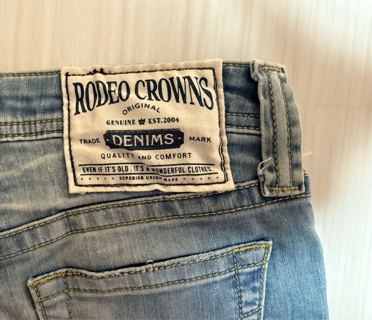 ロデオクラウンズ デニムパンツ ブルー系