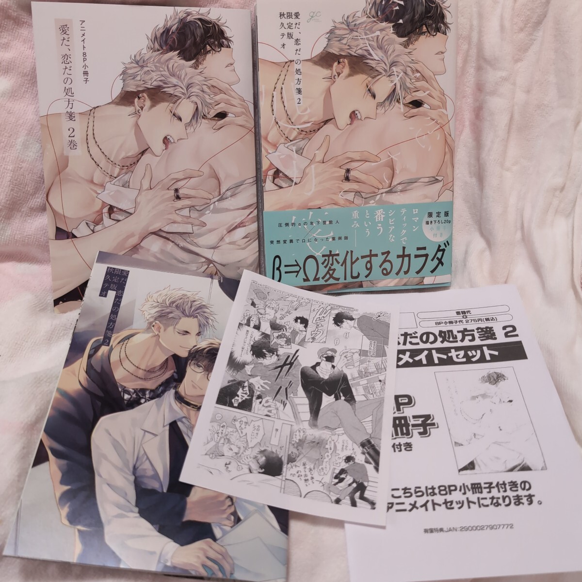 信頼への信頼 愛だ、恋だの処方箋 秋久テオ 2 アニメイトセット 限定版 ノート・メモ帳