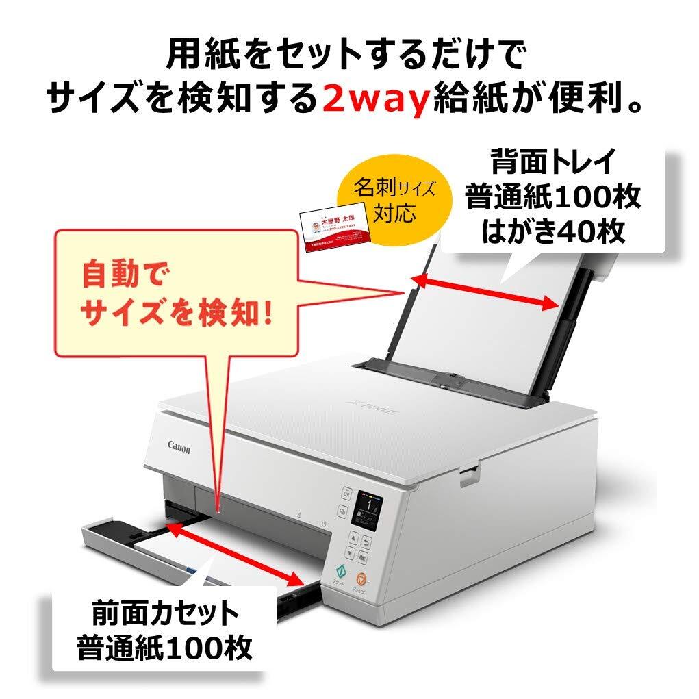 Canon キヤノン プリンター A4インクジェット復(fù)合機(jī) PIXUS TS7330 ホワイト テレワーク向け 5色?獨(dú)立型?対応