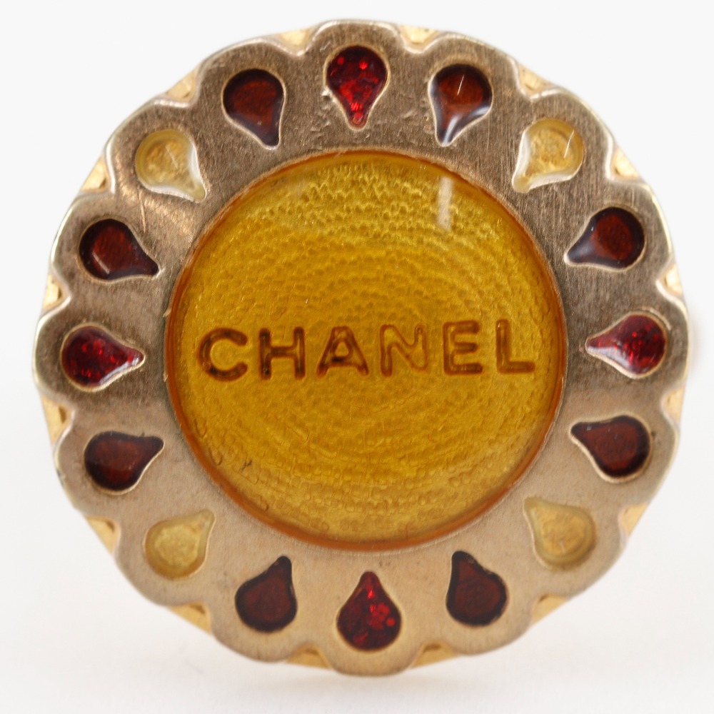 CHANEL シャネル フラワーモチーフ フリーサイズ 99A リング?指輪 金メッキ 約4.5g レディース【S132725771】中古