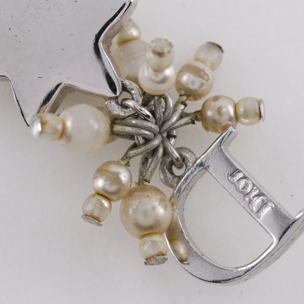 Dior クリスチャンディオール スターモチーフ ネックレス 金屬制 シルバー 約7.3g レディース【S132725763】中古