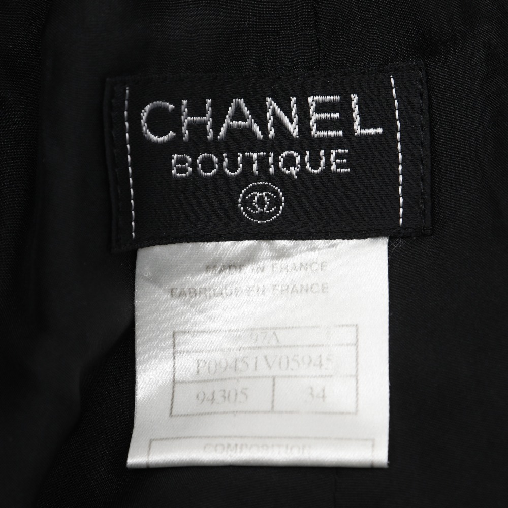 CHANEL シャネル プリーツスカート P09451V05945 97A スカート ウール×ナイロン 黒 レディース【I131725169】中古