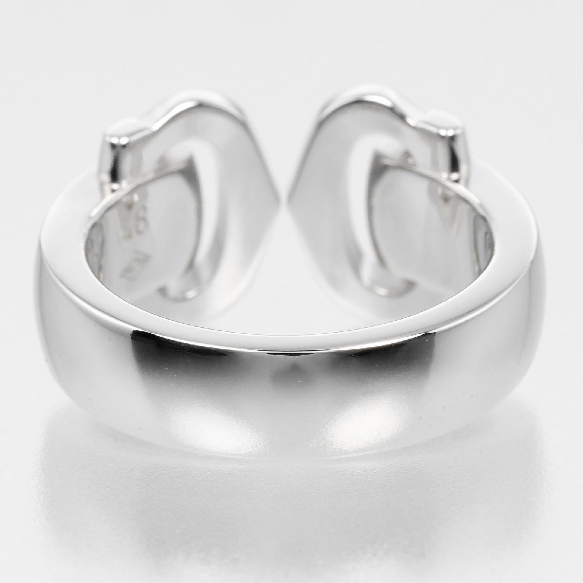 カルティエ CARTIER 2C ブークルセ 8號(hào) リング 指輪 K18WG ホワイトゴールド ダイヤモンド 約9.27g【I132525019】中古