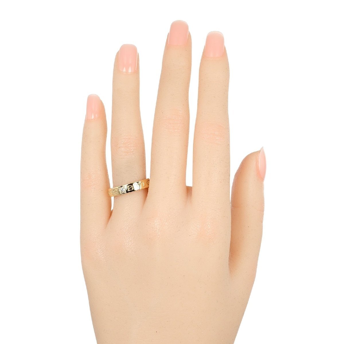 ブルガリ BVLGARI ビーゼロワン エッセンシャル 10號 リング 指輪 K18YG イエローゴールド ダイヤモンド 約6.68g【I132525023】中古