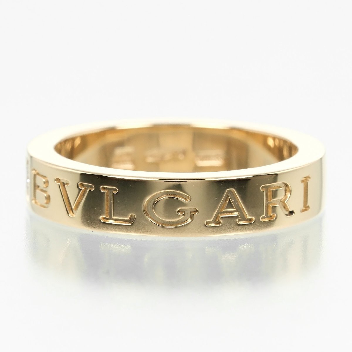 ブルガリ BVLGARI ビーゼロワン エッセンシャル 10號 リング 指輪 K18YG イエローゴールド ダイヤモンド 約6.68g【I132525023】中古