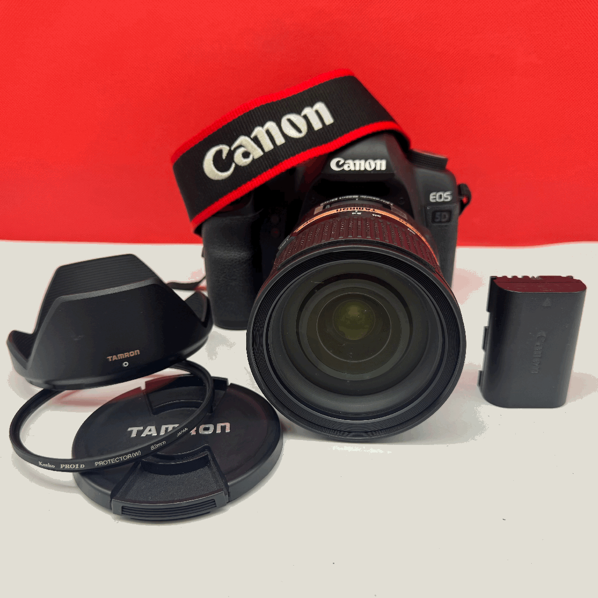 ▲03 Canon EOS 5D Mark II デジタル一眼レフカメラ ボディ TAMRON SP 24-70mm F2.8 Di VC USD レンズ 動作確認済 タムロン キャノン