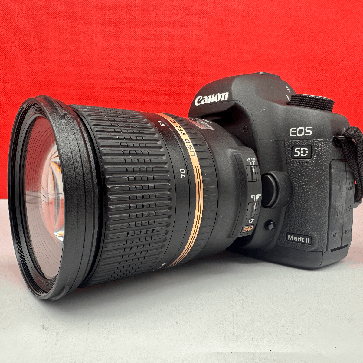 ▲03 Canon EOS 5D Mark II デジタル一眼レフカメラ ボディ TAMRON SP 24-70mm F2.8 Di VC USD レンズ 動作確認済 タムロン キャノン