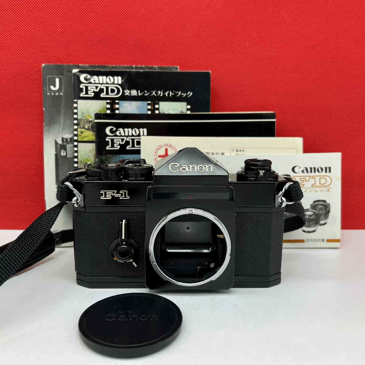 ?25 Canon F-1 F-1N 后期 一眼レフカメラ フィルムカメラ ボディ 動(dòng)作確認(rèn)済 シャッターOK 現(xiàn)狀品 付屬品 説明書(shū) キャノン