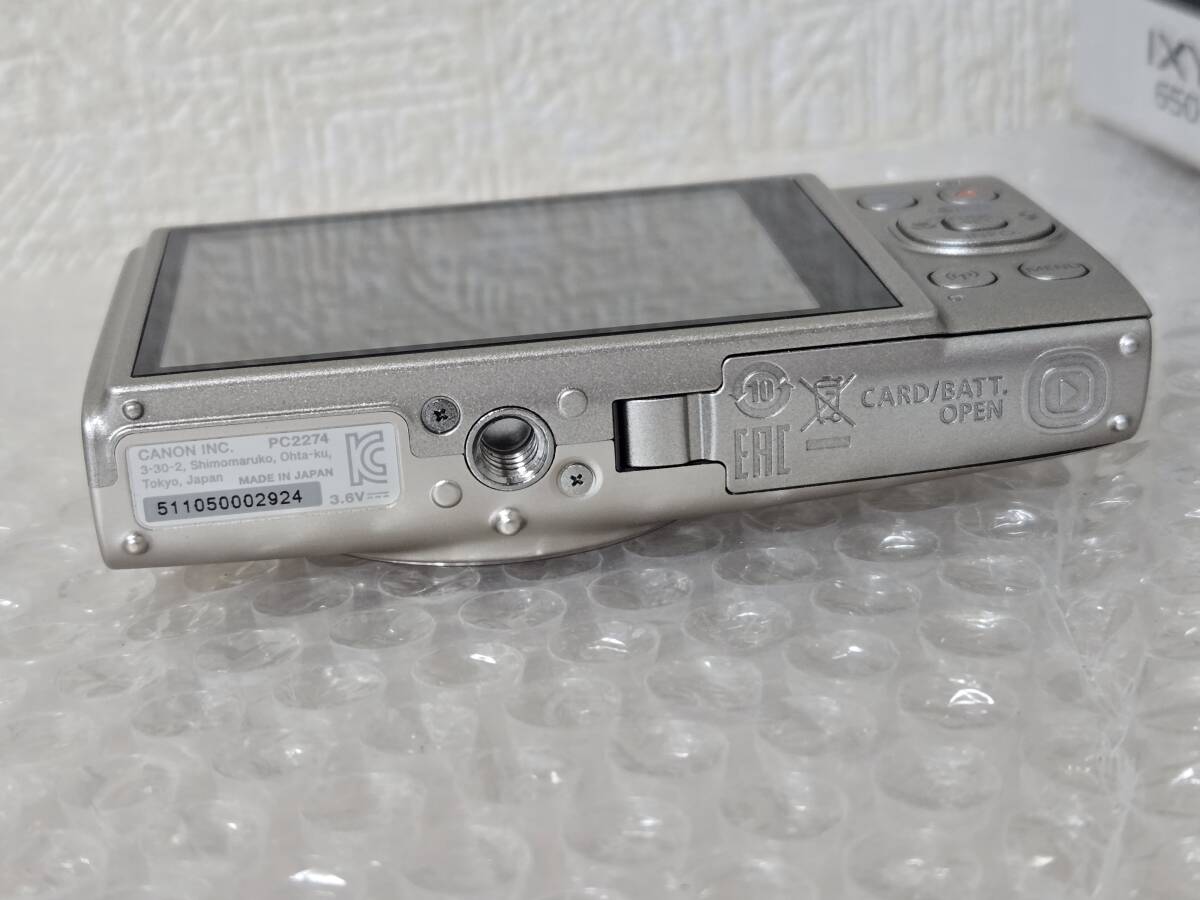 ★美品！Canon IXY 650 コンパクトデジタルカメラ シルバー★