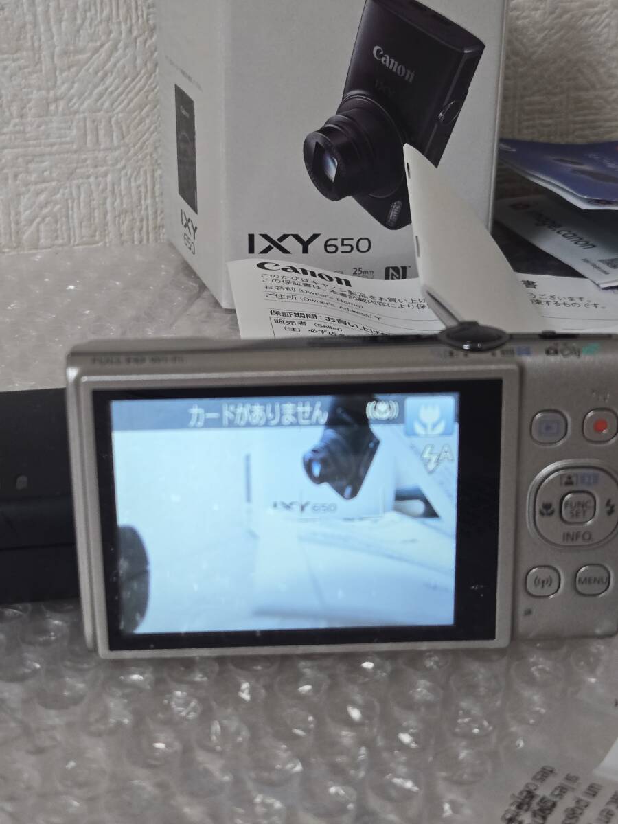 ★美品！Canon IXY 650 コンパクトデジタルカメラ シルバー★