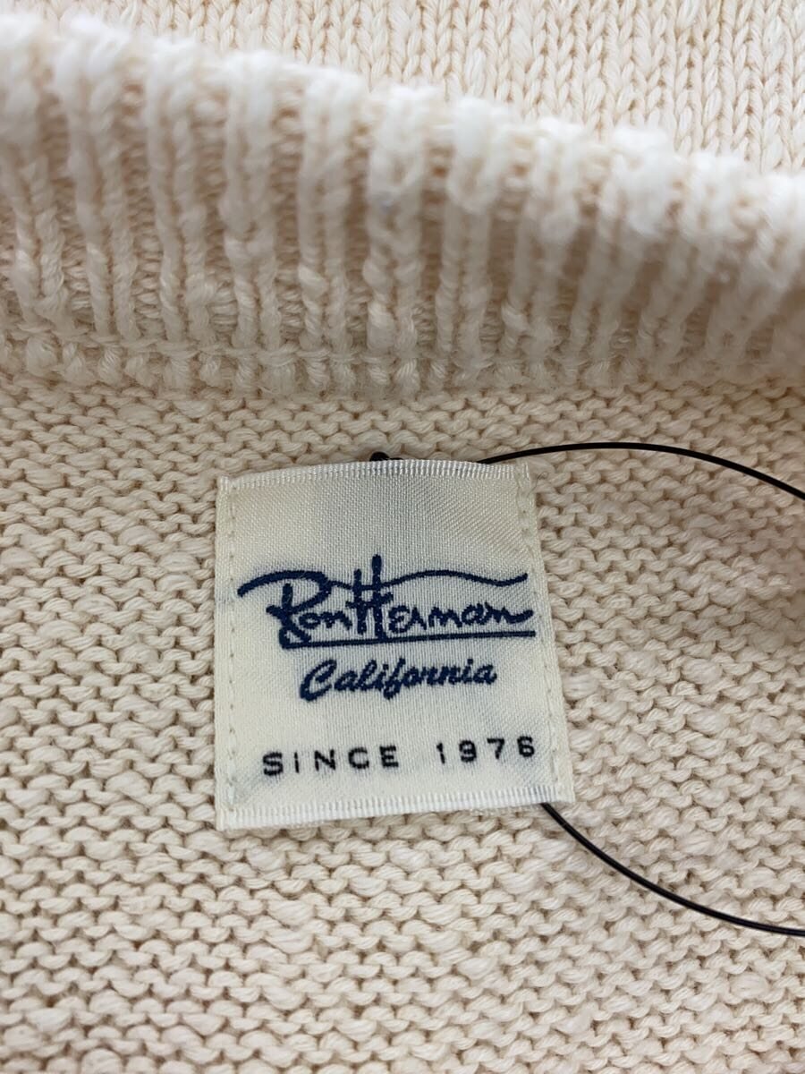 Ron Herman◆長袖ワンピース/XS/コットン/CRM/無地/3510300185//