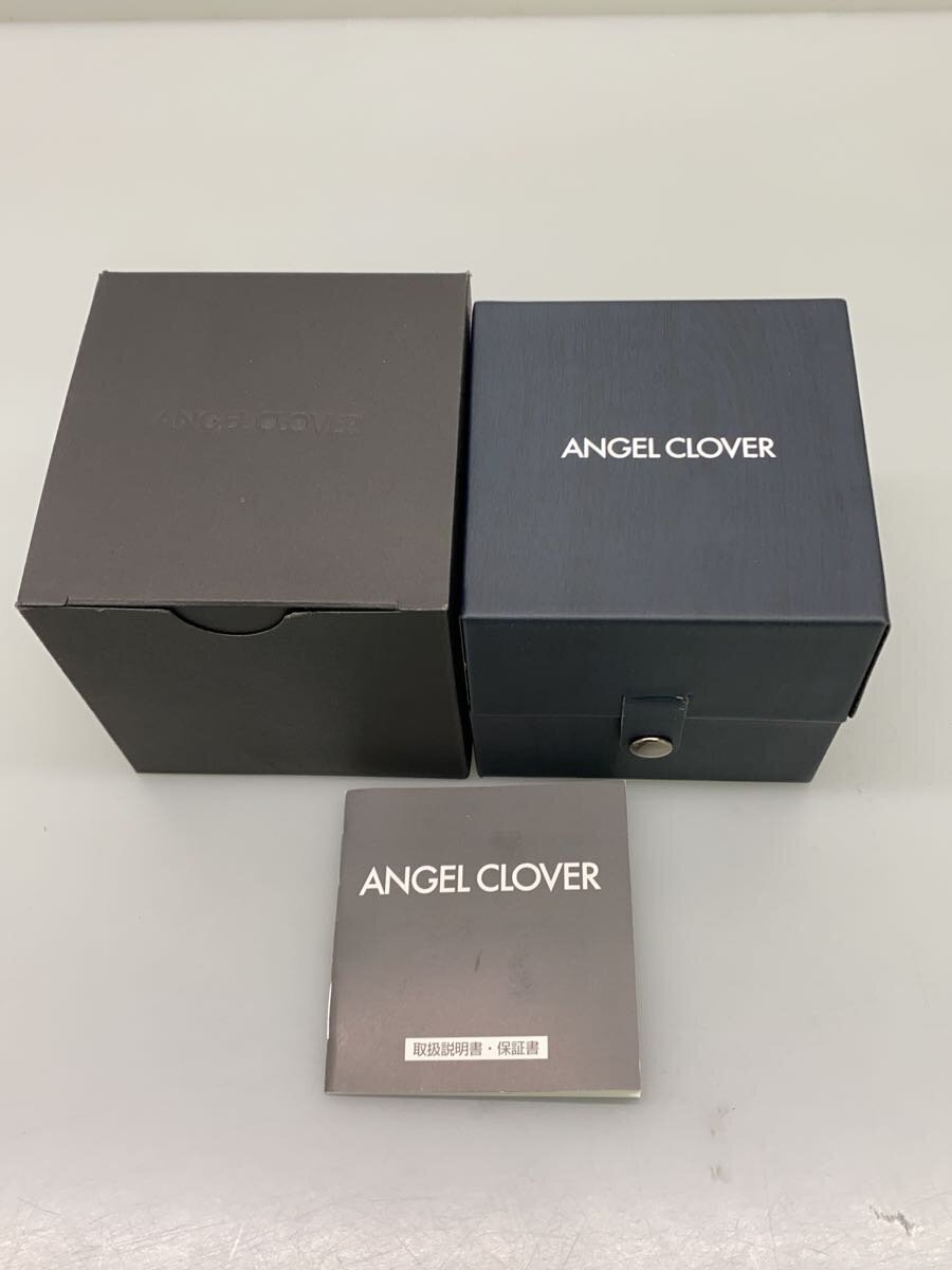 Angel Clover◆ソーラー腕時(shí)計(jì)/アナログ/レザー/BLK/WHT/SS/ACL-MOS42BBKWH