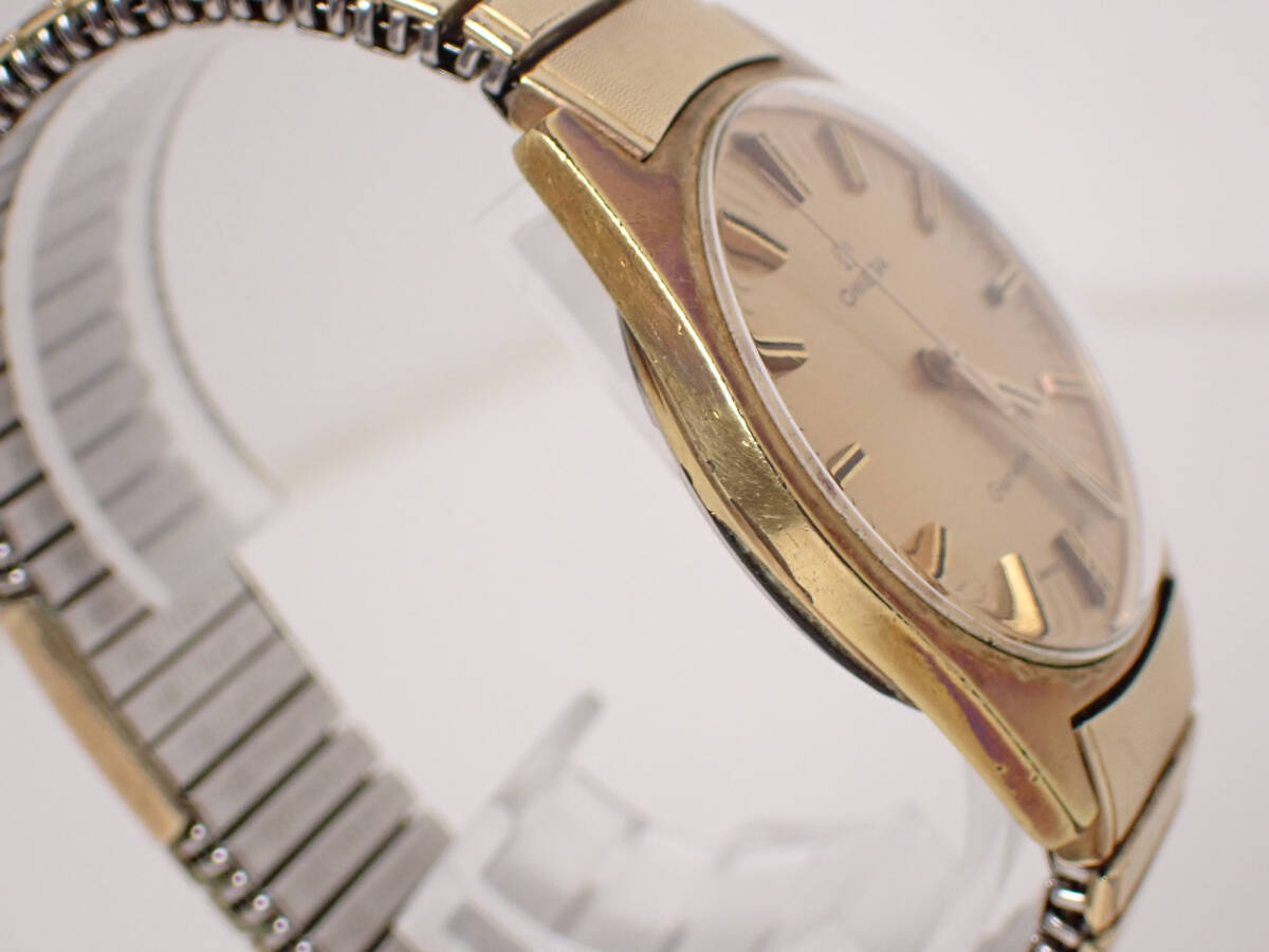稼働品 OMEGA(オメガ) ジェネーブ GP/SS 手巻 現状 金メッキ ステンレス コンビ ゴールド 動作精度保証なし メンズ_画像5