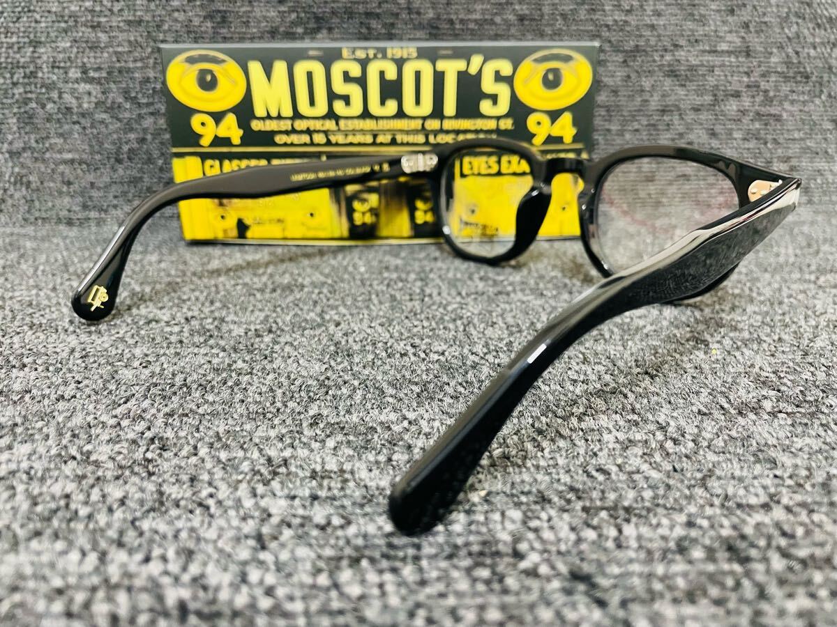 【MOSCOT】モスコット LEMTOSH 眼鏡フレーム レムトッシュ 46-24-145 COL.BLACK 黒縁 ウェリントン 人気モデル