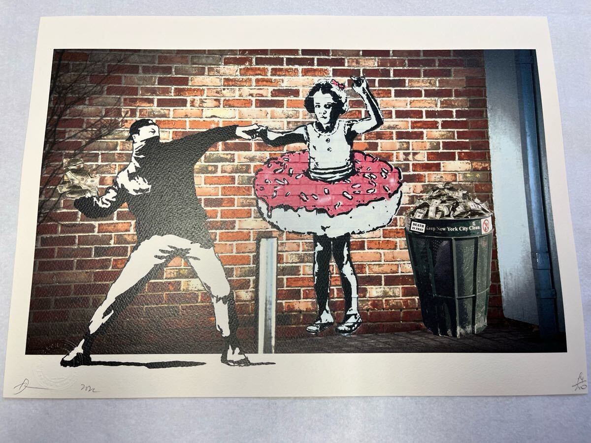 【返品交換不可】 NYC DEATH 世界限定100枚 少女 バンクシー アートポスターbanksy コレクション