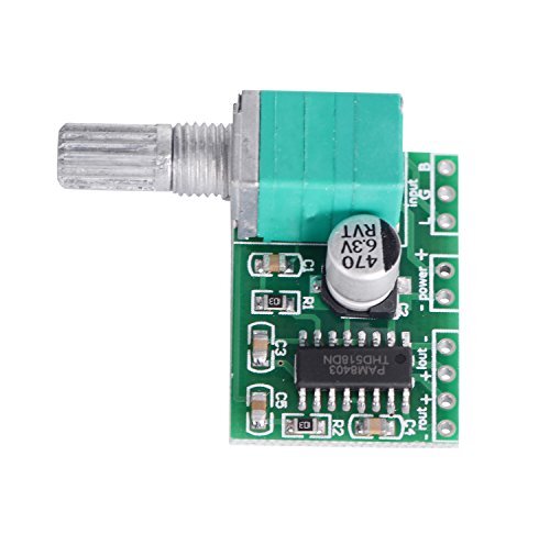 VKLSVAN 5個 PAM8403 2X3Wミニ 5V デジタル アンプ基板 USB 電源 オーディオ アンプ モジュ