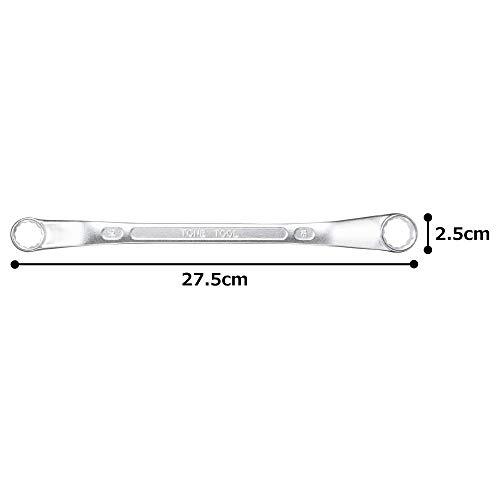 トネ(TONE) ロングめがねレンチ(45°) M45-1618 二面幅16×18mm