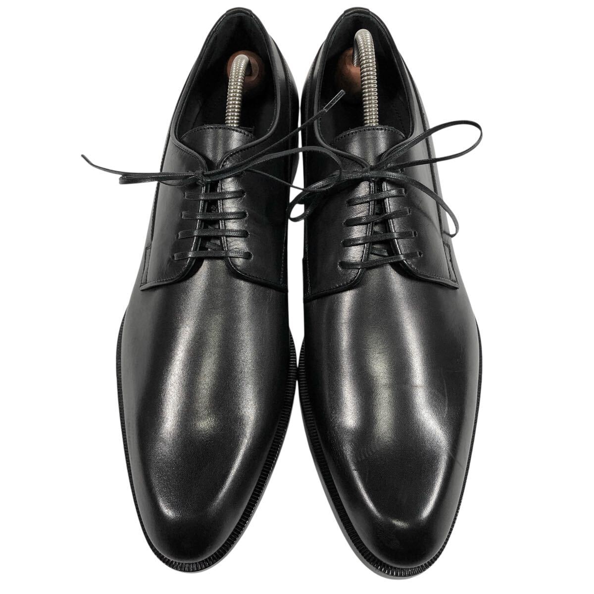 未使用品【ディオール】本物 Christian Dior 靴 26.5cm プレーントゥ ビジネスシューズ 外羽根式 本革 レザー 紳士 メンズ 伊制 41 1/2 