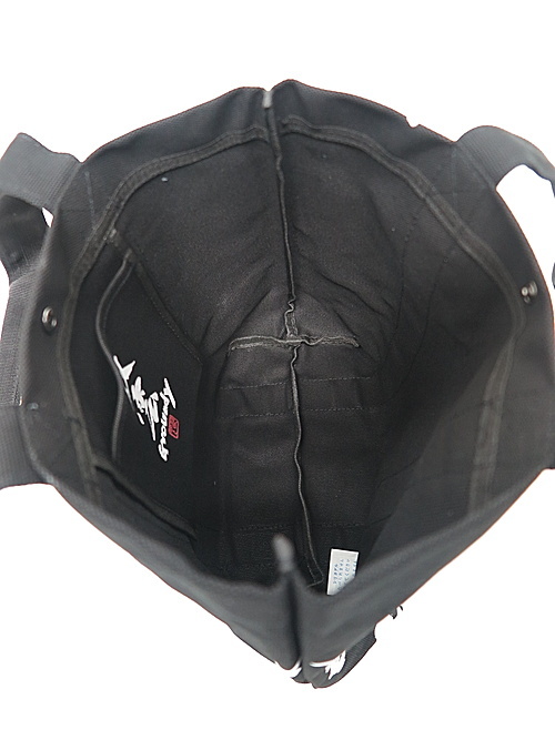 SALE40%OFF/Ground Y・グラウンドワイ/Cotton canvas Tote bag M/BLACK_画像8