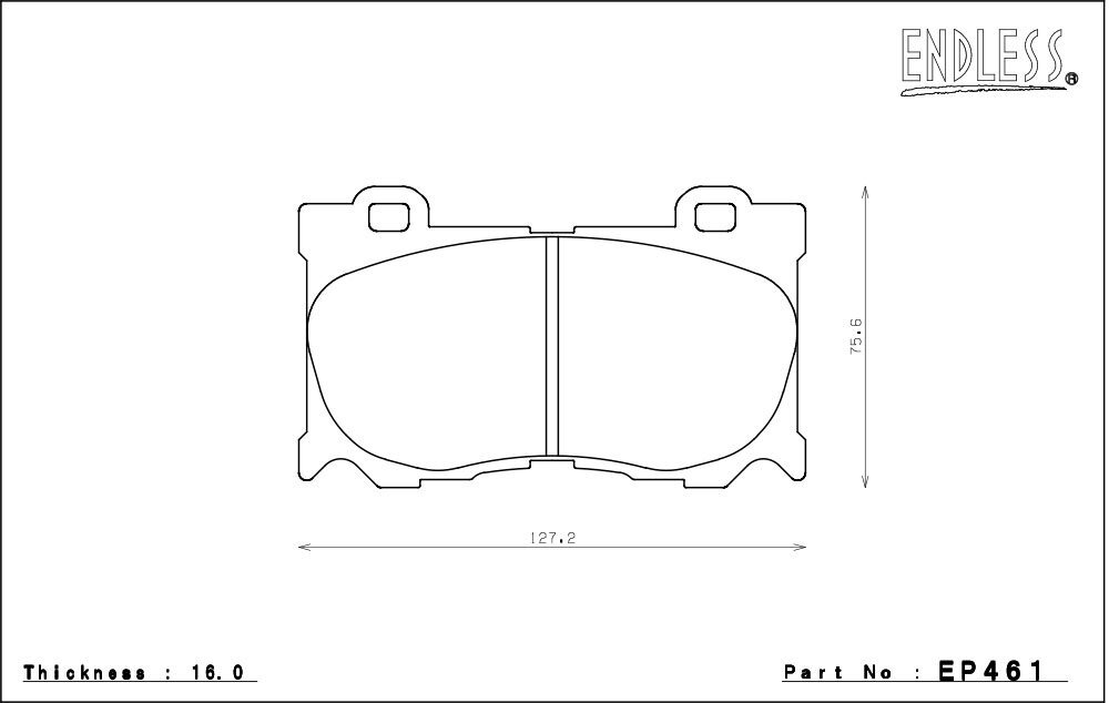 ENDLESS エンドレス ブレーキパッド SSMプラス フロント用 フェアレディZ RZ34 R4.4～ バージョンS/バージョンST EP461
