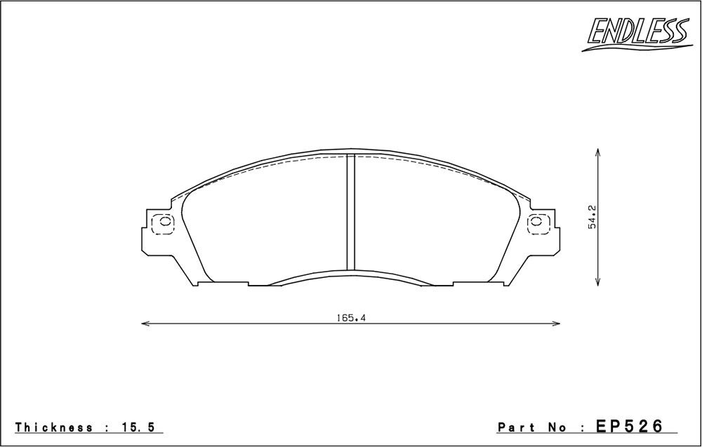 ENDLESS エンドレス ブレーキパッド CC38 (ME22) フロント用 セレナ C27 GC27 GFC27 H28.8～R4.11 EP526