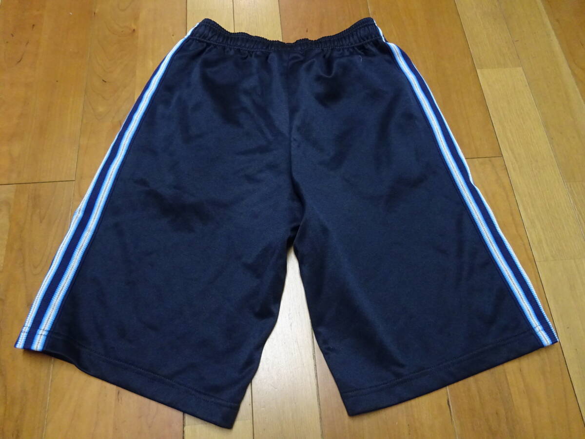 ■こ-89 ■adidas　ジャージ下ハーフパンツ　キッズ　サイズ160