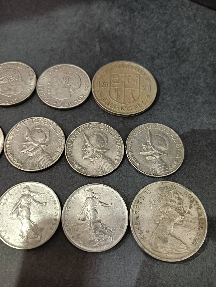 ◇まとめ 外国 硬貨 貨幣 銀貨 パナマ バルボア フランス フラン