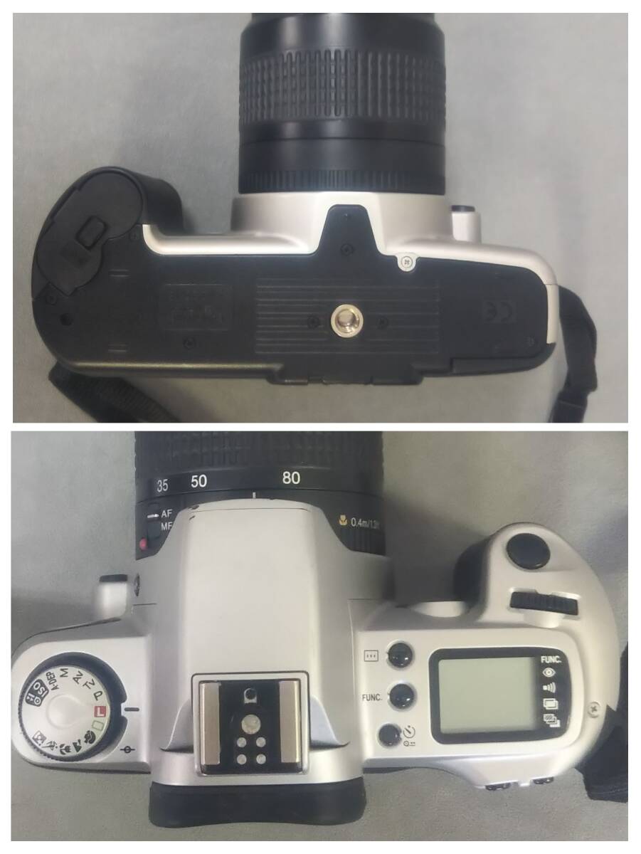 １円 スタート Canon キャノン　EOS Kiss　一眼レフ　フィルムカメラ　望遠(yuǎn)レンズレンズセット　75-300ｍｍ　1：4-5.6Ⅱ