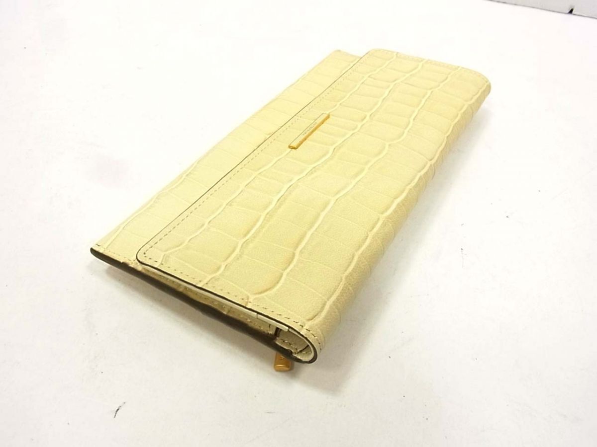 新品◆ANTEPRIMA アンテプリマ 長財布 レザー クロコ型押し ロングウォレット レディース