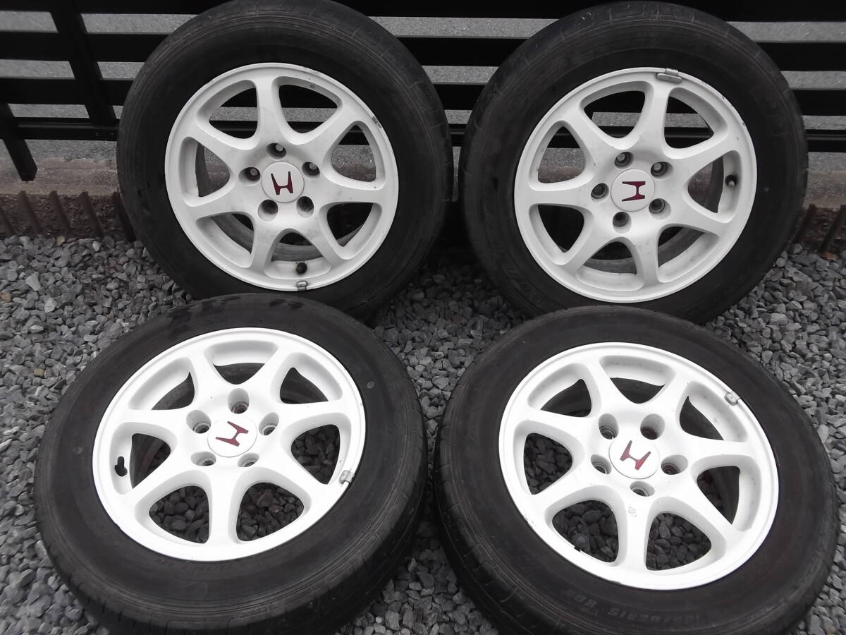 ホンダ シビック EK9 タイプR(shí) 純正 ホイール 15インチ 6J +50 PCD114.3 5穴 4本セット DC2 インテグラ