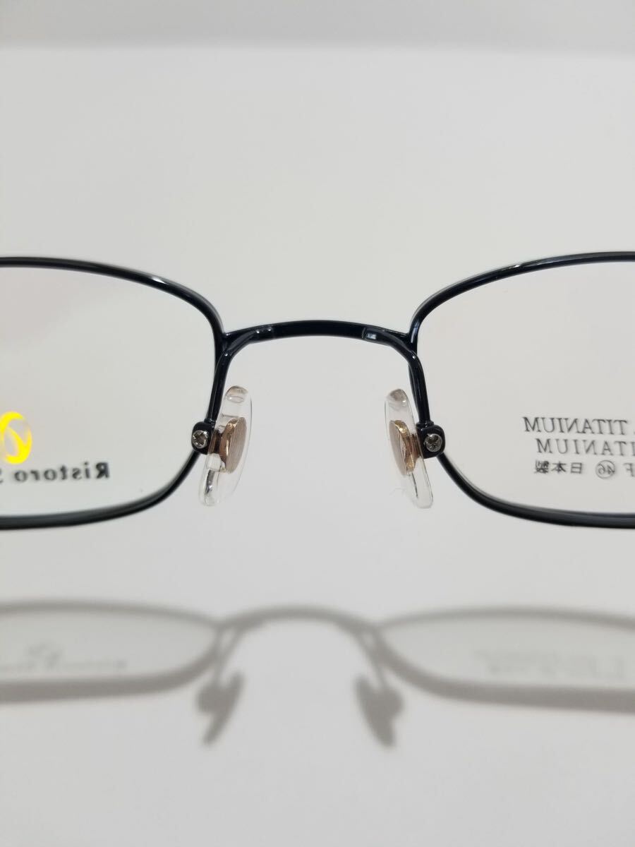 未使用 眼鏡 メガネフレーム Ristoro Studio RS-870F フルリム チタンフレーム 国産 日本製 MADE IN JAPAN 46口21-138 E-1_画像6
